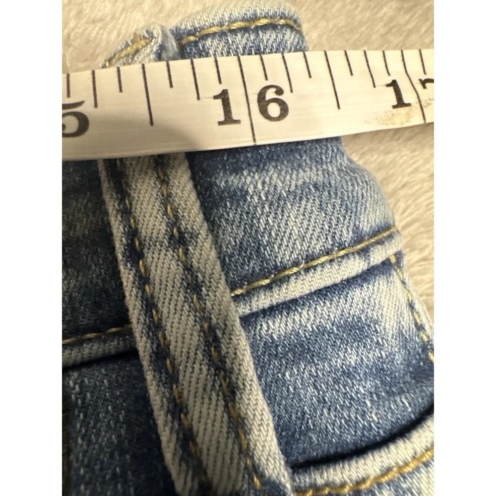 American Eagle Sticked Skinny Jeans Mens 34x30 Distressed Light‎ Wash Denim